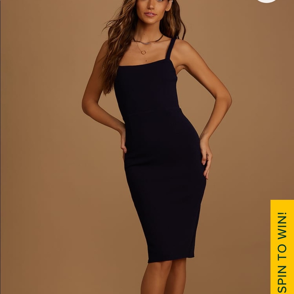 Lulu’s Guessing Game Bodycon Midi Dress